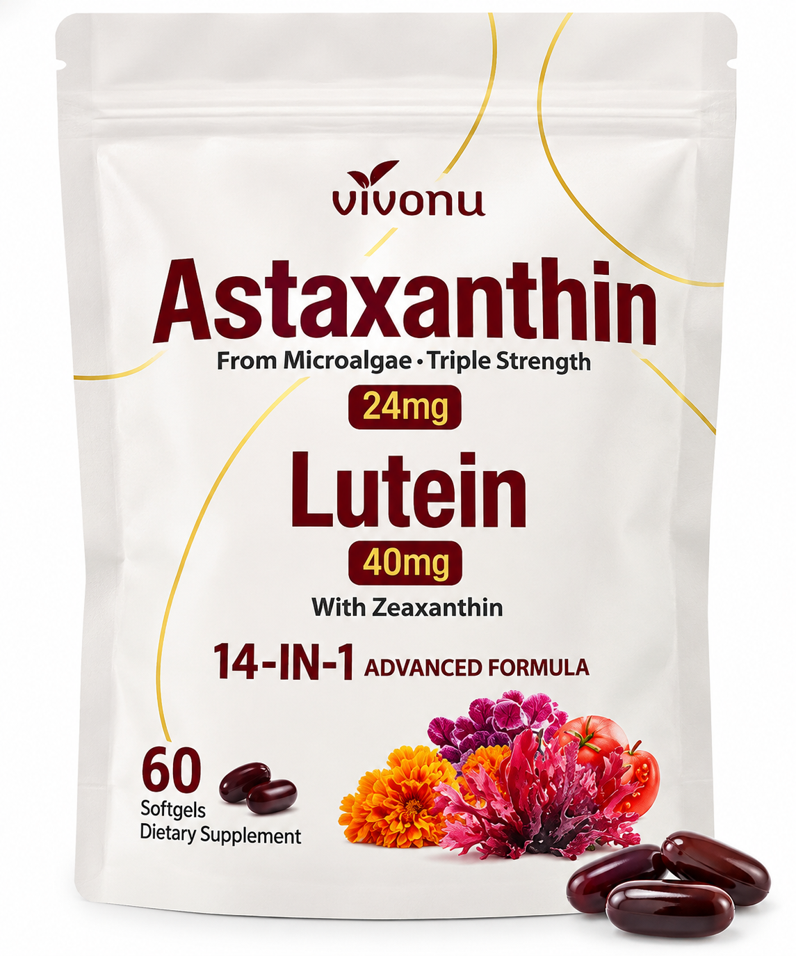 Astaxanthin + Lutein 14-in-1